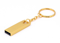 금 금속 Usb 지팡이, 열쇠 고리를 가진 금속 기억 지팡이 기억 장치