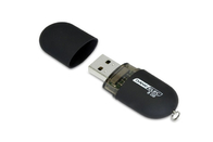 주문을 받아서 만들어진 로고를 가진 플라스틱 32GB 3.0 keychain USB 검정 색깔 및 쇼 생활 상표에서 포장