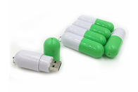 공장 공급 쇼 생활 상표 8GB 3.0 녹색 주문을 받아서 만들어진 로고 및 포장을 가진 플라스틱 알약 USB