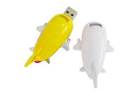 주문을 받아서 만들어진 로고와 포장 쇼 생활 상표를 가진 32G 3.0 노란 색깔 플라스틱 편평한 모양 USB