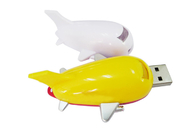 주문을 받아서 만들어진 로고와 포장 쇼 생활 상표를 가진 32G 3.0 노란 색깔 플라스틱 편평한 모양 USB