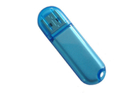 주문을 받아서 만들어진 로고와 포장 쇼 생활 상표를 가진 64G 2.0 파랑 색깔 플라스틱 USB