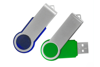 주문을 받아서 만들어진 로고와 포장 쇼 생활 상표를 가진 공장 공급 32G 3.0 파랑 색깔 회전대 강선전도 금속 USB