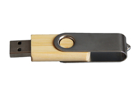회전대 나무로 되는 기억 지팡이, 원색 인쇄 로고 목제 Usb 섬광 드라이브